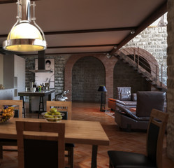 Postindustrial Loft (detail)