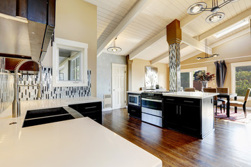 Modern kitchen room interior