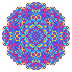 Flower Mandala. Abstract element for design