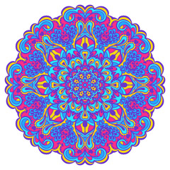 Flower Mandala. Abstract element for design