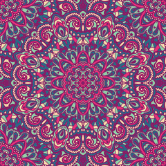 Oriental ornate seamless pattern.
