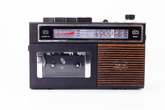 Retro radio and cassette player