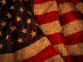 Grunge USA Flag