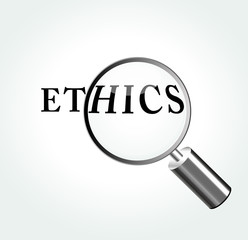 Vector ethics concept illustration