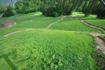 vtt de descente - piste de  saint pierre de chartreuse