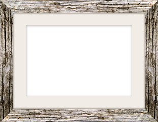 natural wooden photo frame with cut board