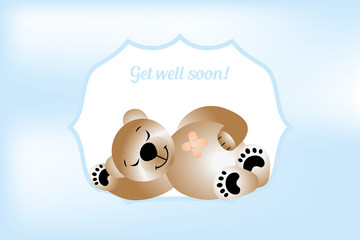 Get will soon card with bear