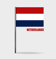Netherlands, Flags concept design. Vector illustration.