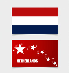 Netherlands, Flags concept design. Vector illustration.