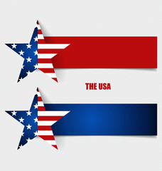 American Flag, Flags concept design. Vector illustration.