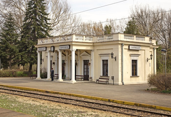 Obraz premium Railway station in Topсider. Serbia