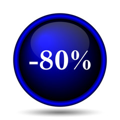 80 percent discount icon