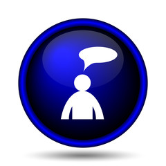 Comments icon - man with bubble