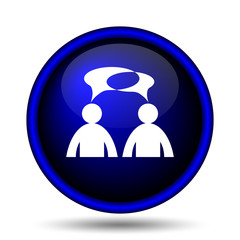 Comments icon - men with bubbles