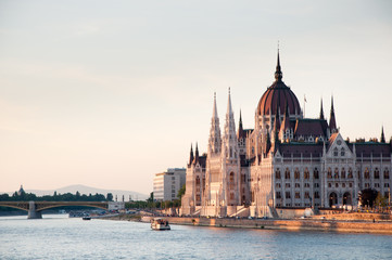 Fototapeta na wymiar The Parliament Building in Budapest