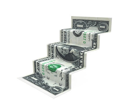 Staircase Money Origami