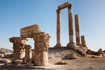 Photo sur Plexiglas Anti-reflet moyen-Orient The Temple of Hercules at the Amman Citadel, Jordan.