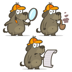 Dog detective smoking pipe list