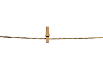 clothespin on rope
