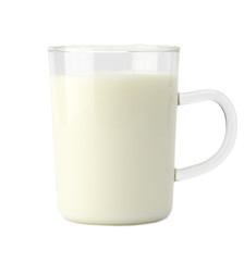 Milk glass with clipping path