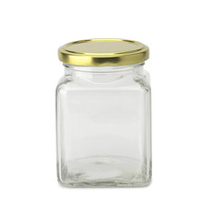 Empty jar with clipping path