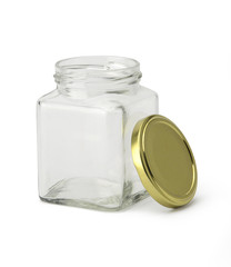 Empty jar with clipping path