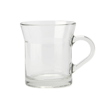Empty glass with clipping path