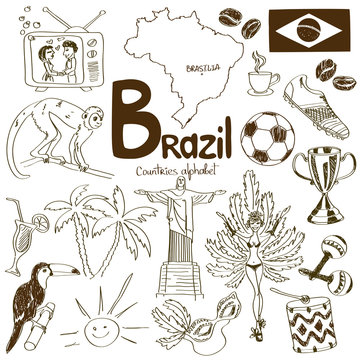 Collection of Brazil icons