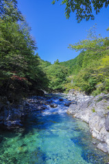 長野県、阿寺渓谷