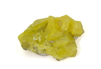 Native sulphur from Sicily, Italy. 9cm across.