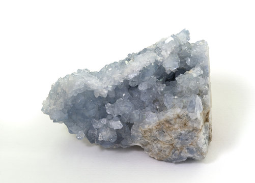 Celesctine (or celestite) from Madagascar. 13cm across.