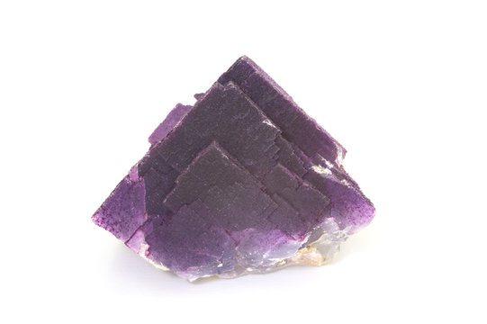 Purple fluorite. 12cm high.