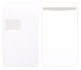 envelope on white