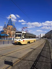 Foto op Canvas street tram transport © dimbar76