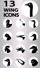 wing icons collection