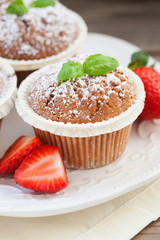 Strawberries muffins
