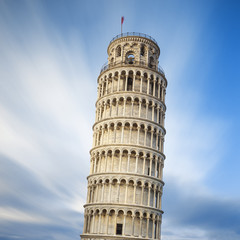 Famous Pisa leaning tower