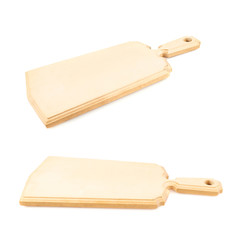 Wooden cutting board isolated