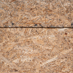 Pressed wood shavings fragment
