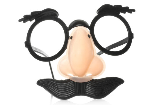 Funny glasses with nose and moustache