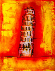 Ölgemälde Gemälde Kunstdruck artprint Kunst pisa