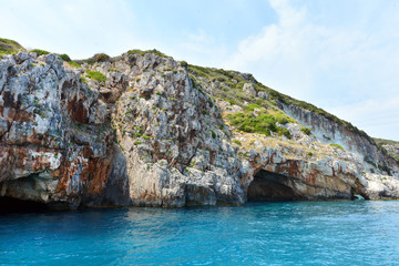 Fototapeta na wymiar Zakynthos island at the ionian sea in Greece