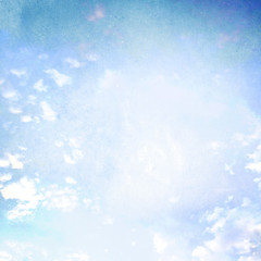Fototapeta na wymiar Blue vintage sky background texture