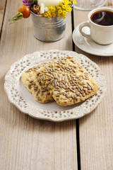 Flapjack cookies, autumn setting