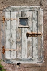 Ancient wooden door