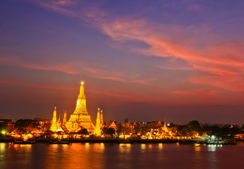 Wat Arun in Bangkok of Thailand