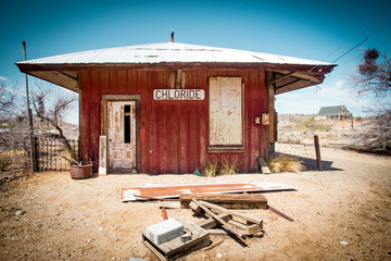 Old Train Depot in Ghost Town