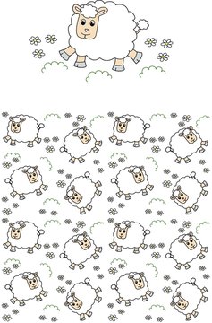 seamless lamb pattern