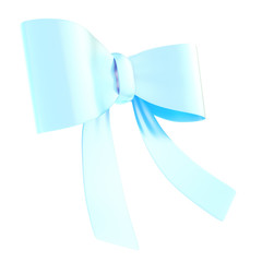 Decorational ribbon bow isolated