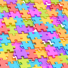 Naklejka premium Abstract puzzle background composition